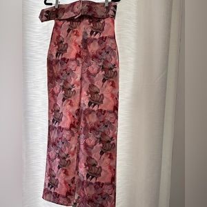 Elegant Regular Fit Floral Fashion Pants.